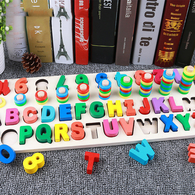 3D Geometric Digital Letter Educational Toy