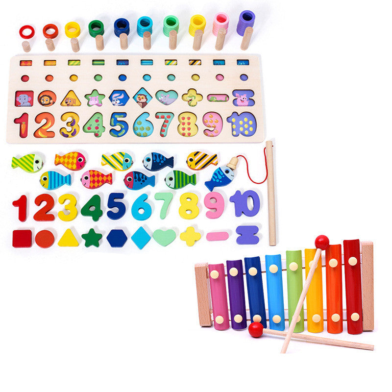 3D Geometric Digital Letter Educational Toy