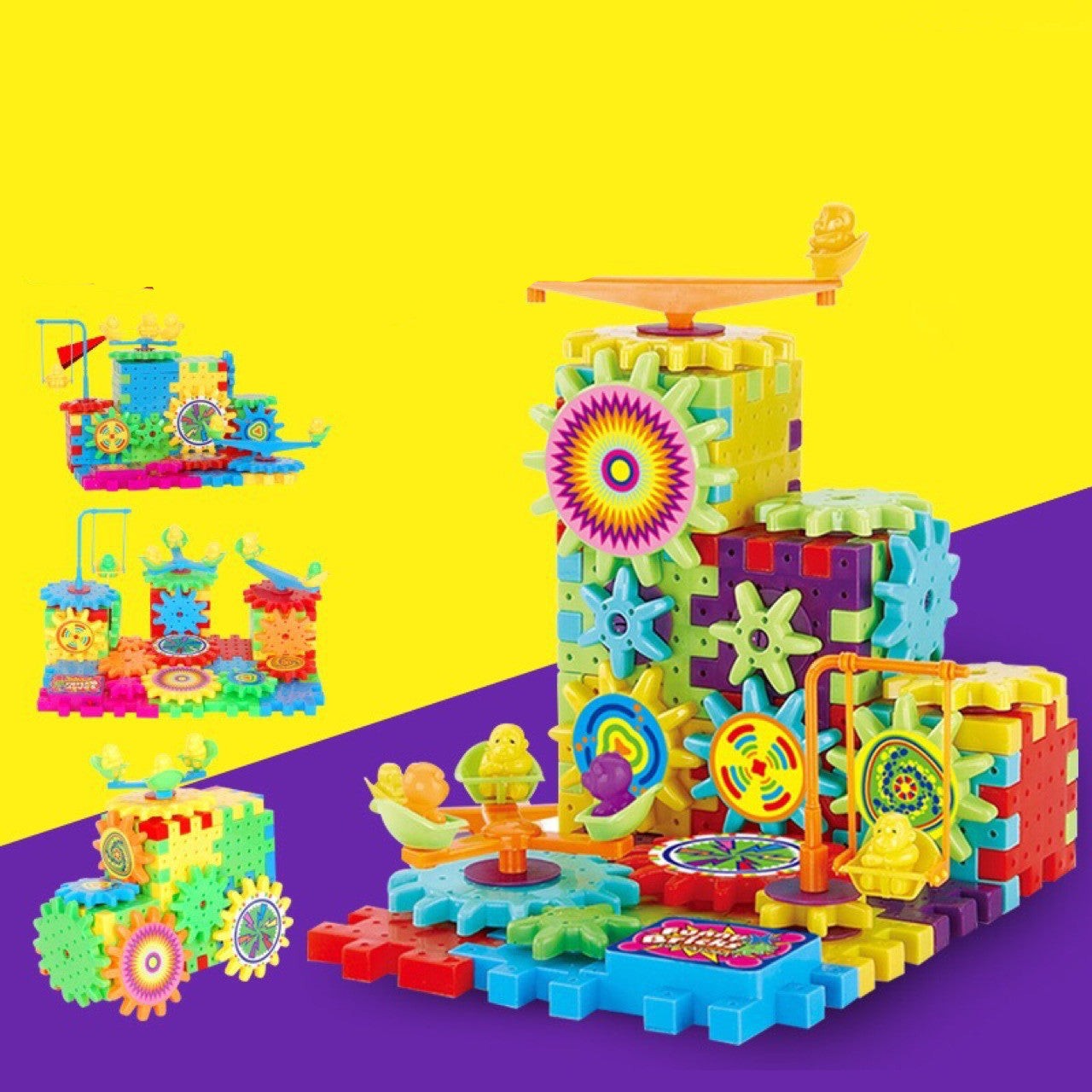 3D electric gears Kits Plastic Educational Toy