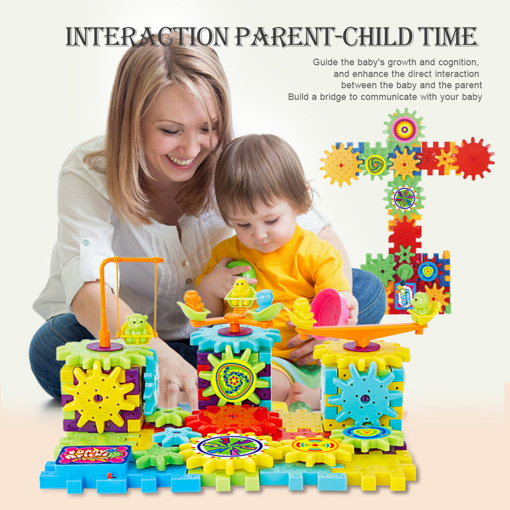 3D electric gears Kits Plastic Educational Toy