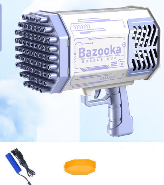 Automatic 69 holes bubble machine gun toy