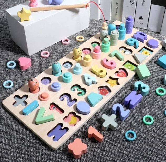 3D Geometric Digital Letter Educational Toy