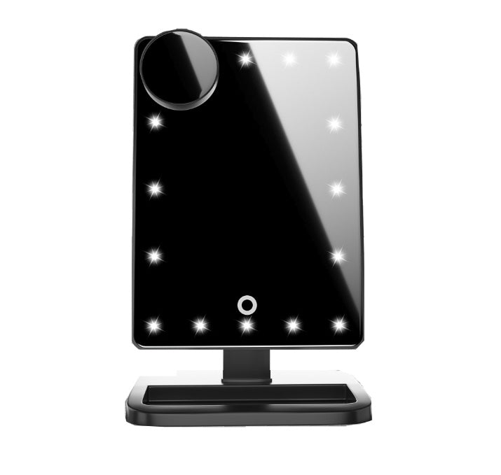 Touch Screen Makeup Mirror With LED Light Bluetooth Speaker