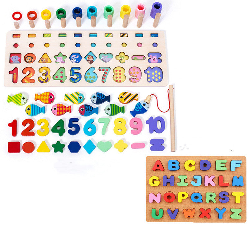 3D Geometric Digital Letter Educational Toy