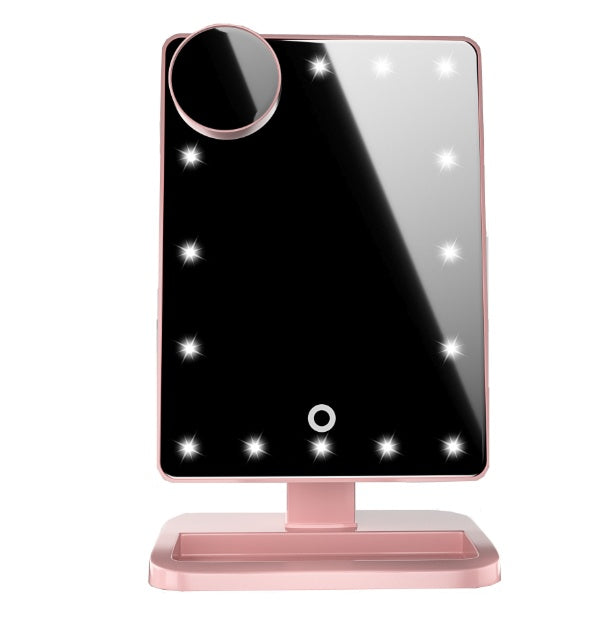 Touch Screen Makeup Mirror With LED Light Bluetooth Speaker