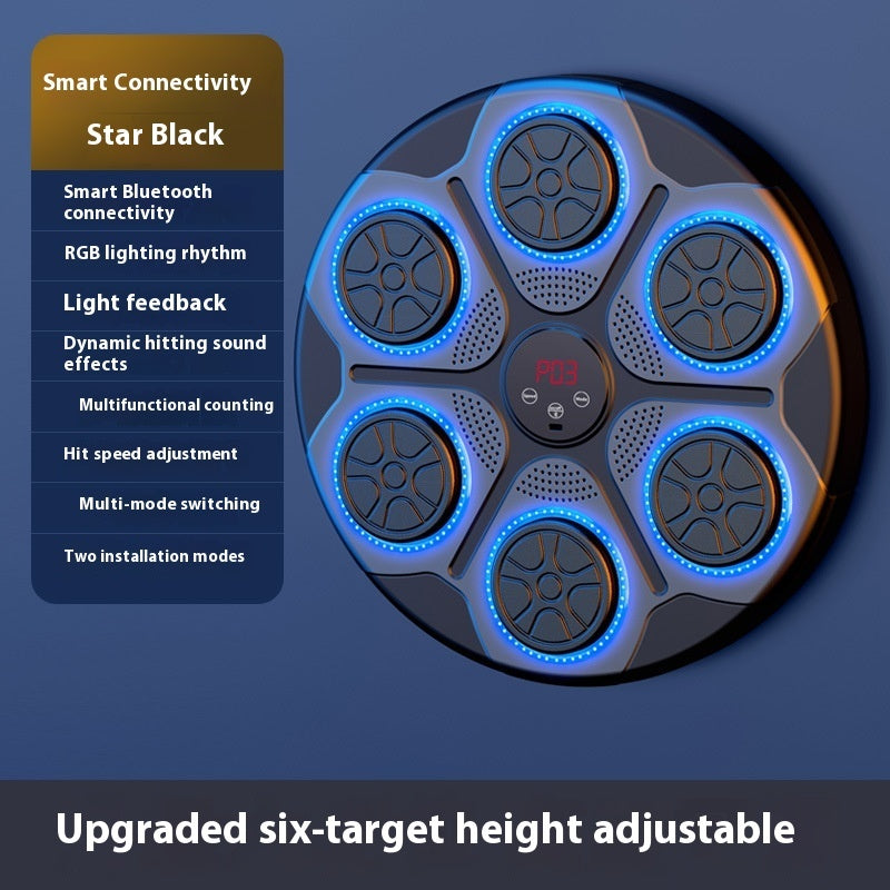 Music Boxing Machine With RGB Light Bluetooth