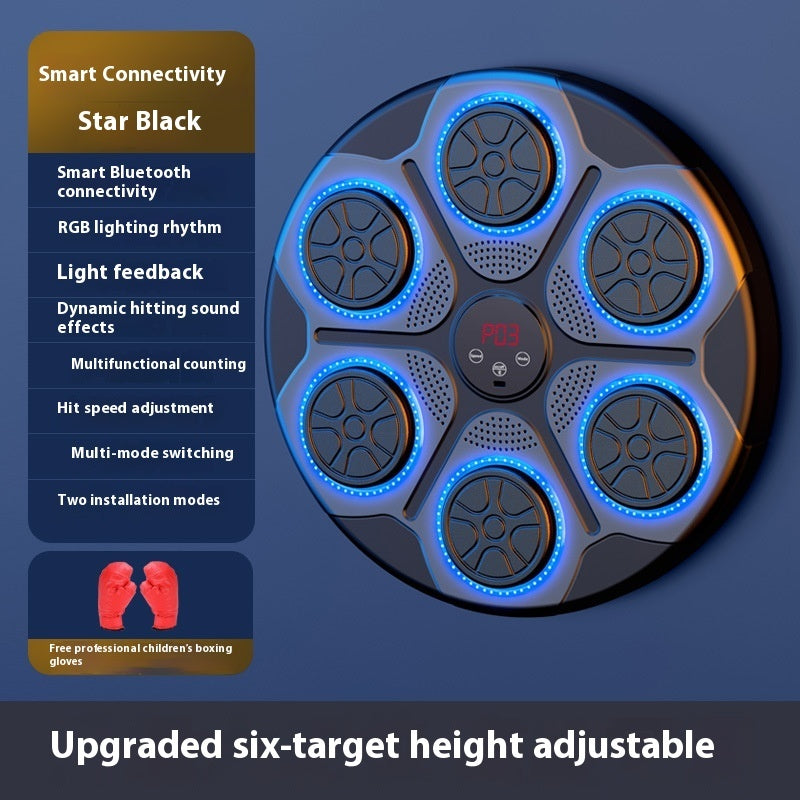 Music Boxing Machine With RGB Light Bluetooth