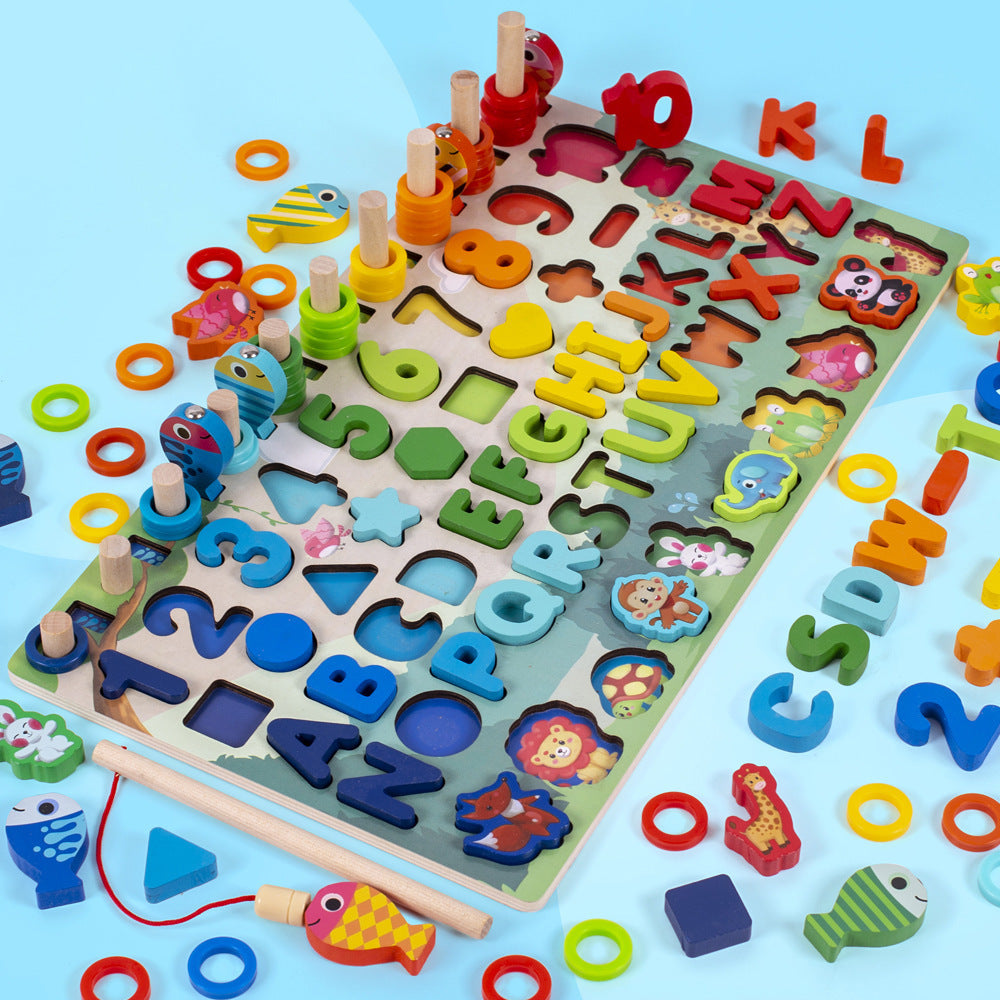 3D Geometric Digital Letter Educational Toy