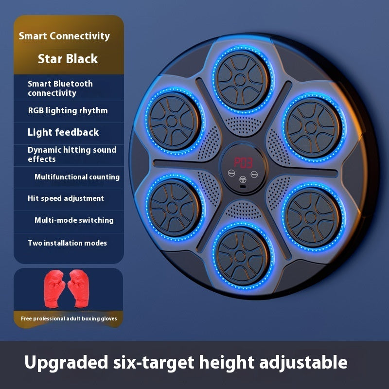 Music Boxing Machine With RGB Light Bluetooth