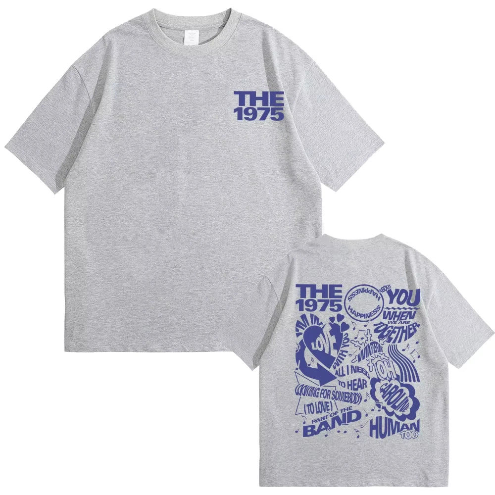 British Indie Alternative Rock Band The 1975 Graphic Tshirts Men Women Cozy Oversized T-shirt Vintage Streetwear Gothic T Shirts