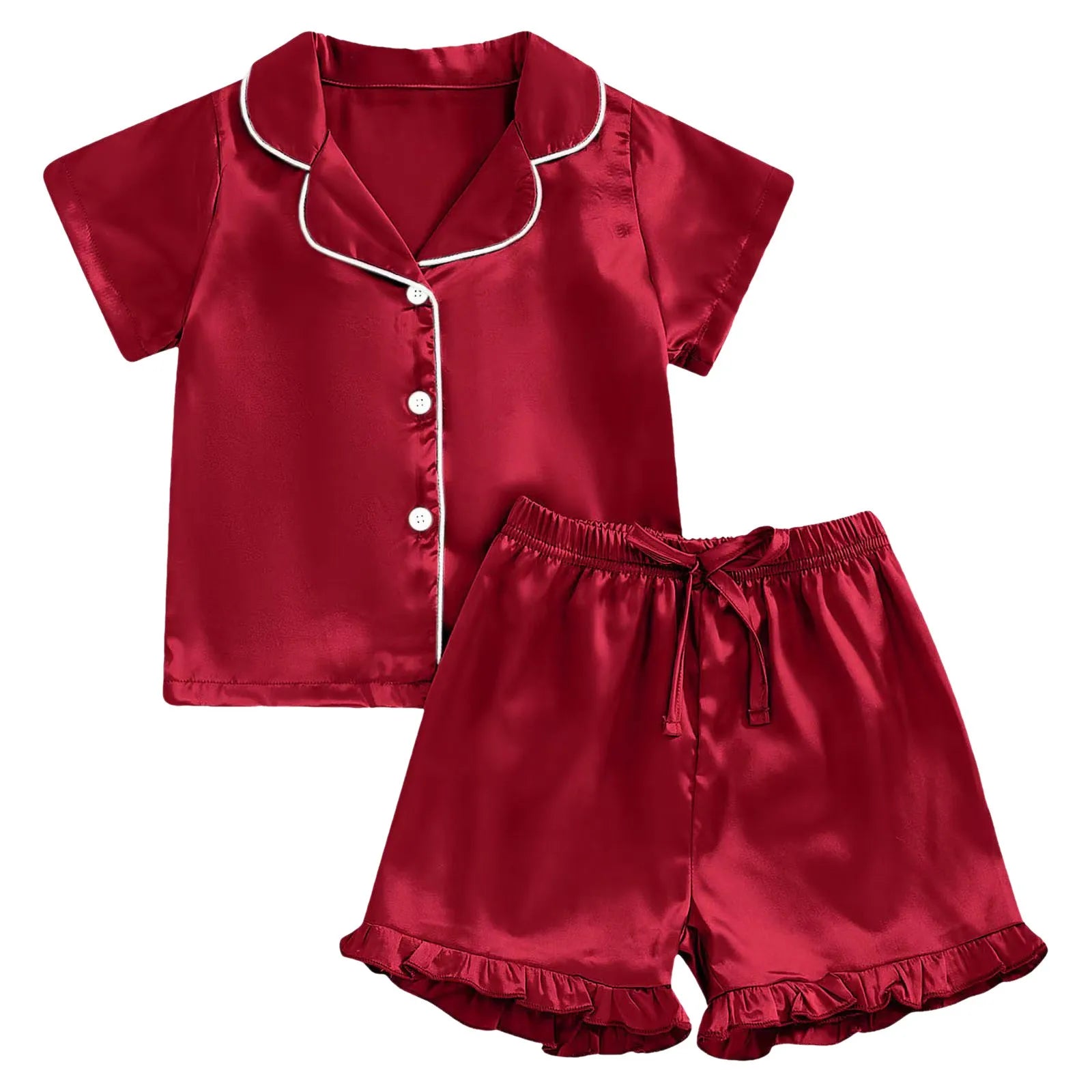 Baby Girl Warm Clothes Toddler Silk Pajamas Baby Kids Girl Satin Summer Feather Pajamas Short Sleeve Toddler Girl Slippers