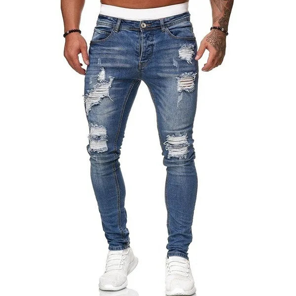 Ripped Denim Fashion Jeans