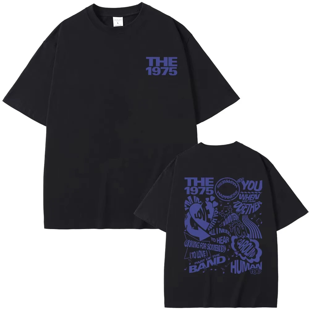 British Indie Alternative Rock Band The 1975 Graphic Tshirts Men Women Cozy Oversized T-shirt Vintage Streetwear Gothic T Shirts