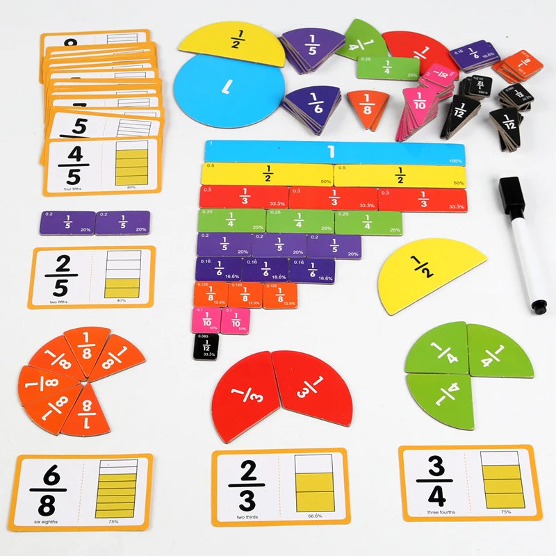 Wooden Learning Set Educational Math Toy