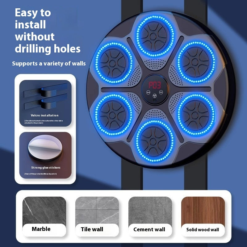 Music Boxing Machine With RGB Light Bluetooth