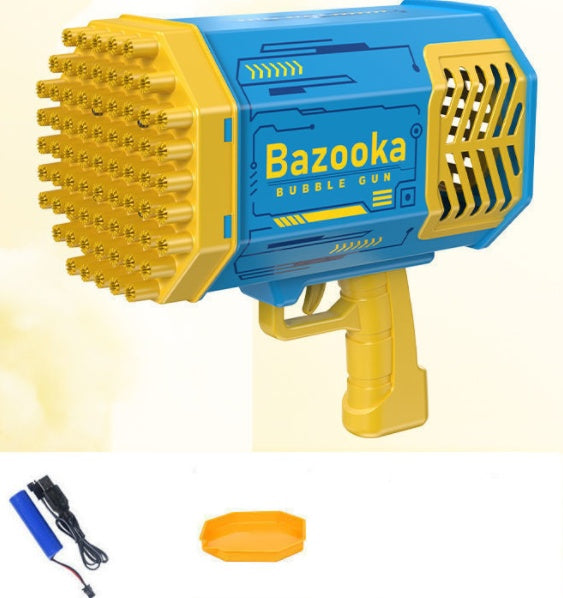Automatic 69 holes bubble machine gun toy