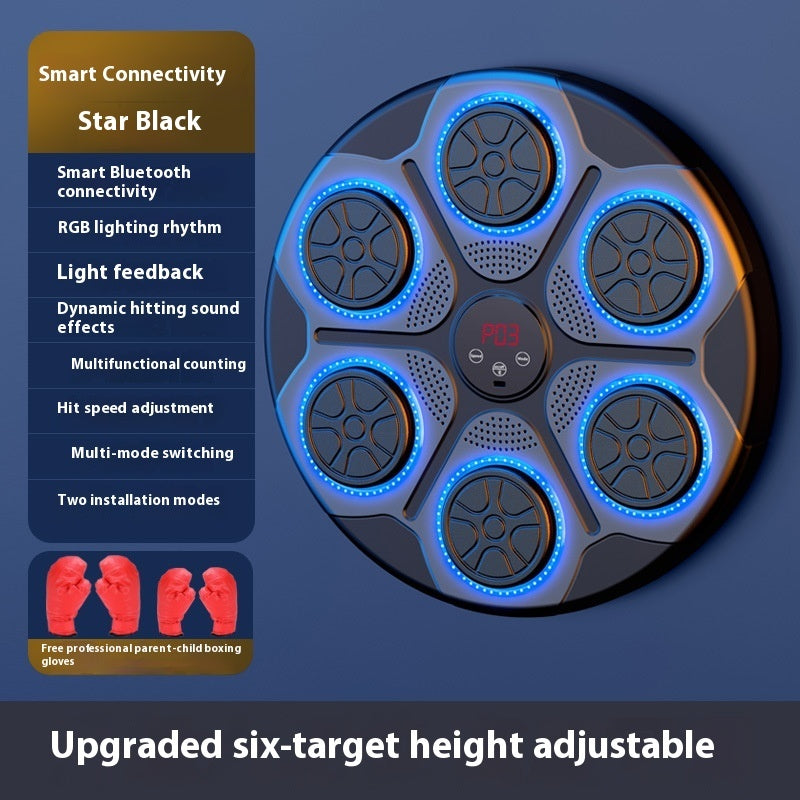 Music Boxing Machine With RGB Light Bluetooth