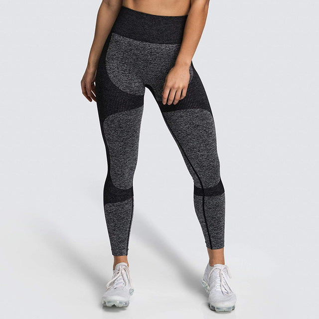 High Waist Yoga Pants Seamless Women Sports Leggings Fitness-1