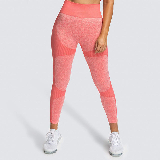 High Waist Yoga Pants Seamless Women Sports Leggings Fitness-12