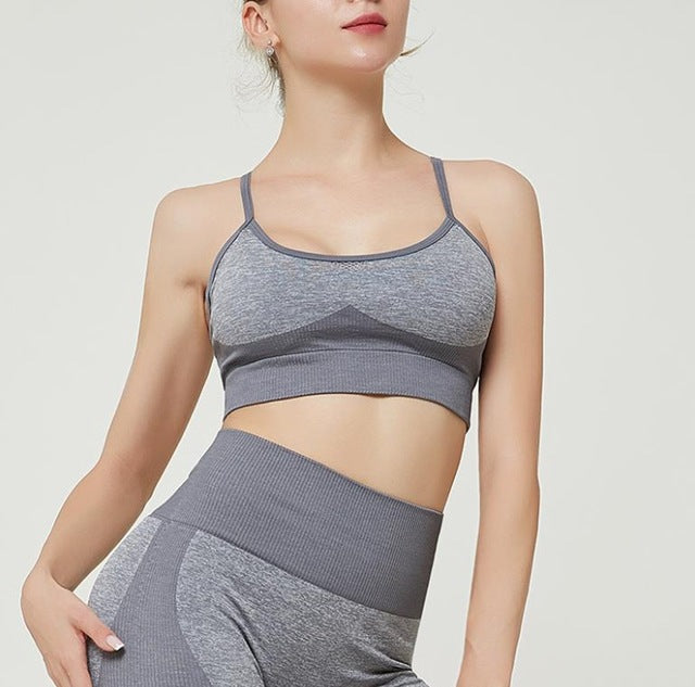 High Waist Yoga Pants Seamless Women Sports Leggings Fitness-7