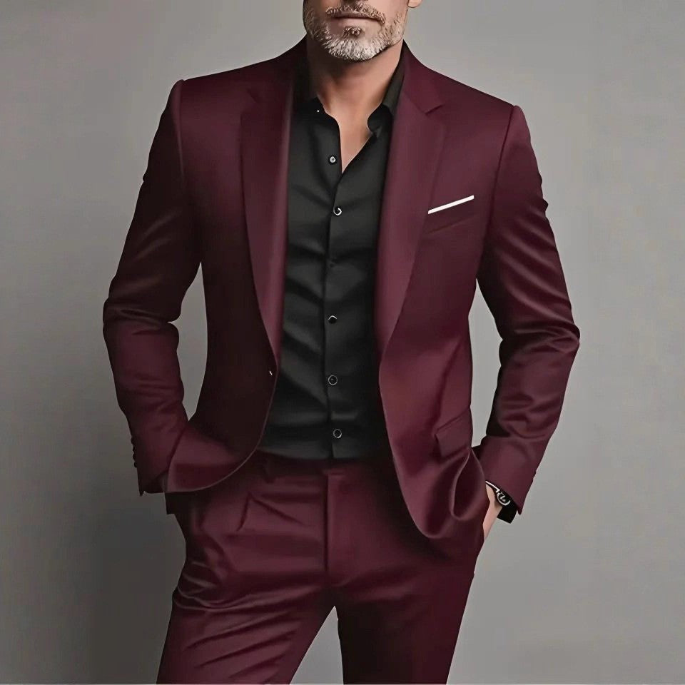 Men's Slim Fit Two-piece Suit