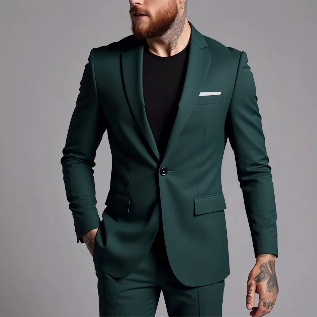 Men's Slim Fit Two-piece Suit