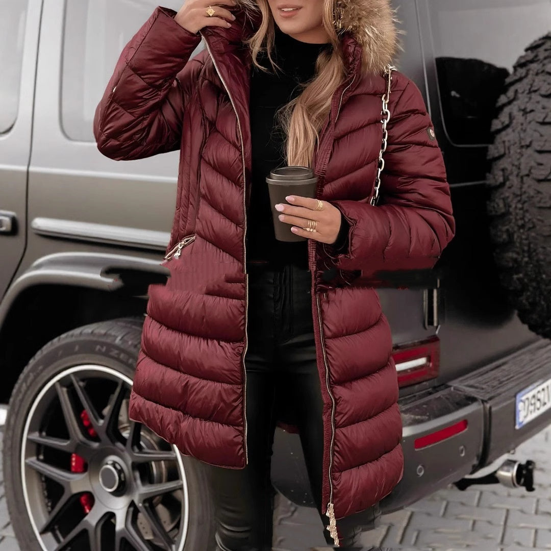 Fashionable Fur Collar Winter Jacket