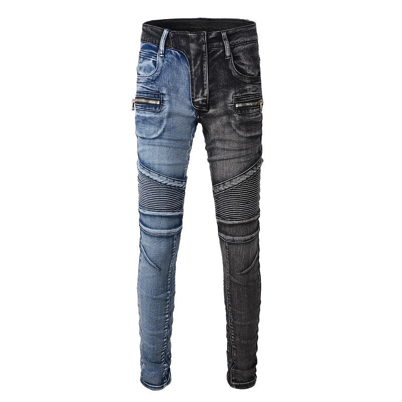 Fashionable two tone jeans