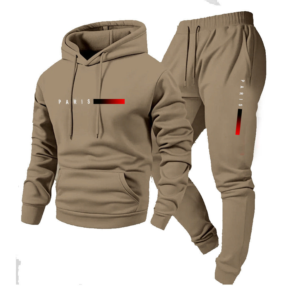 Fashionable sports hoodie set