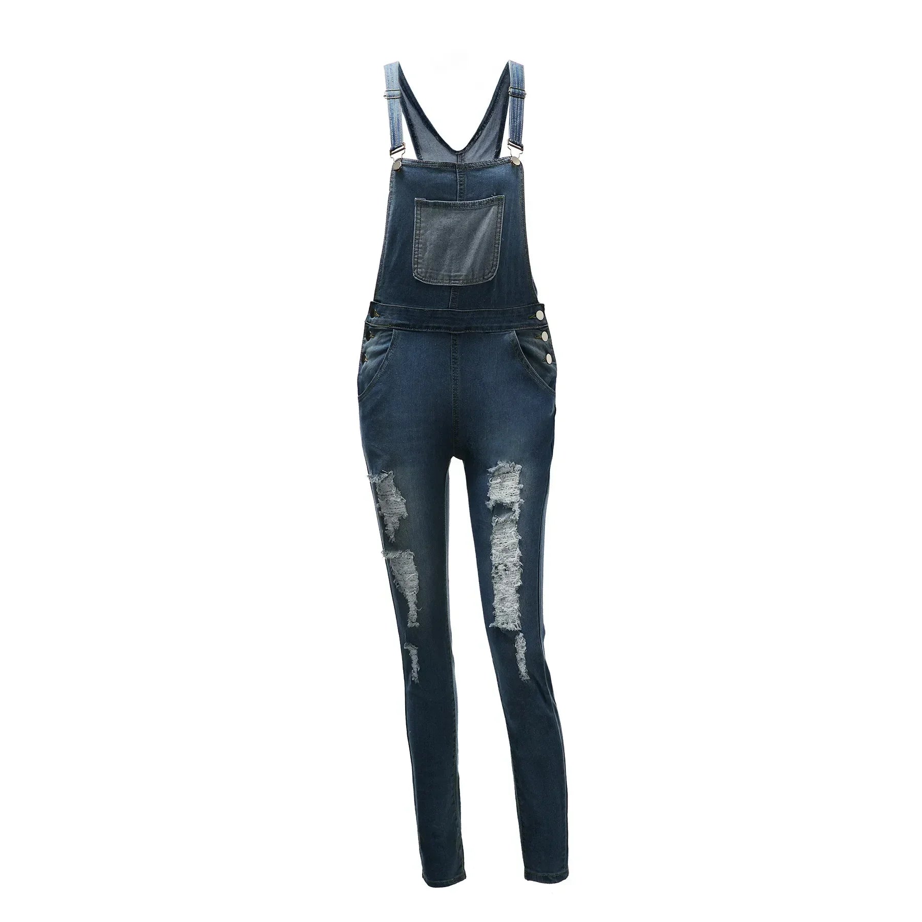 Women's Slim Fit Jean Jumpsuit