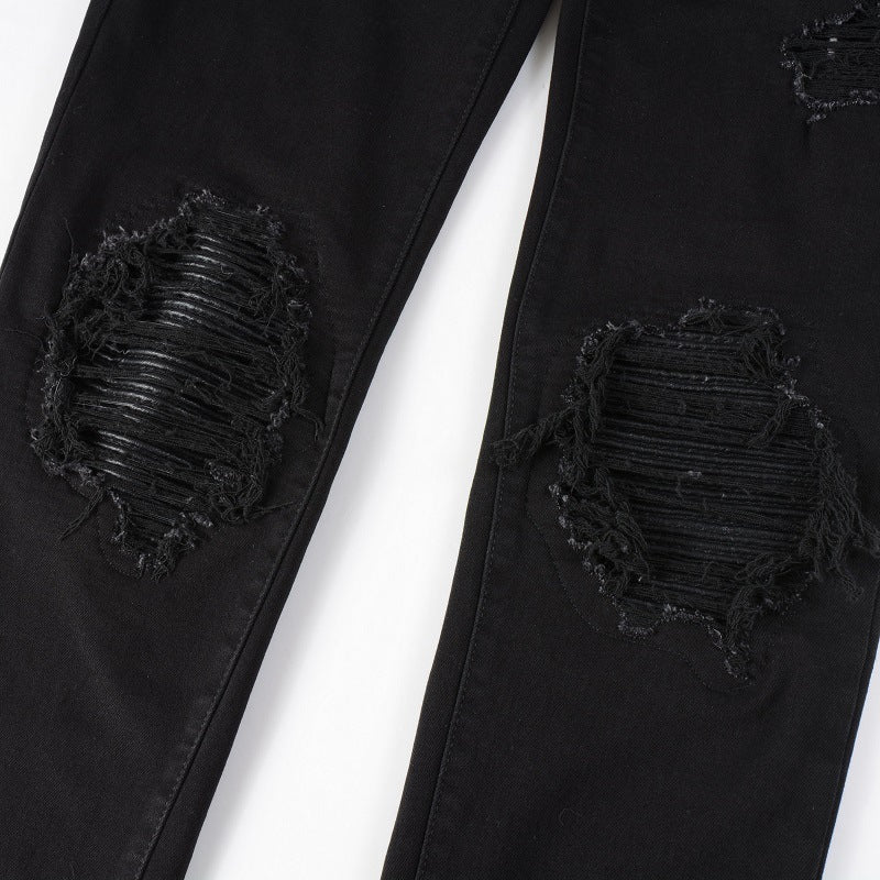 Fashionable ripped jeans