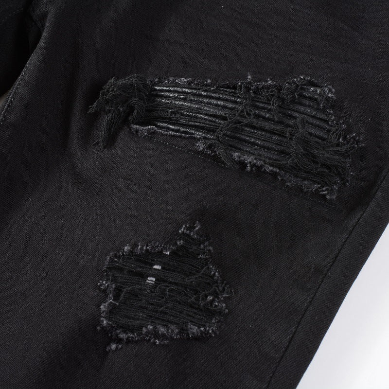 Fashionable ripped jeans