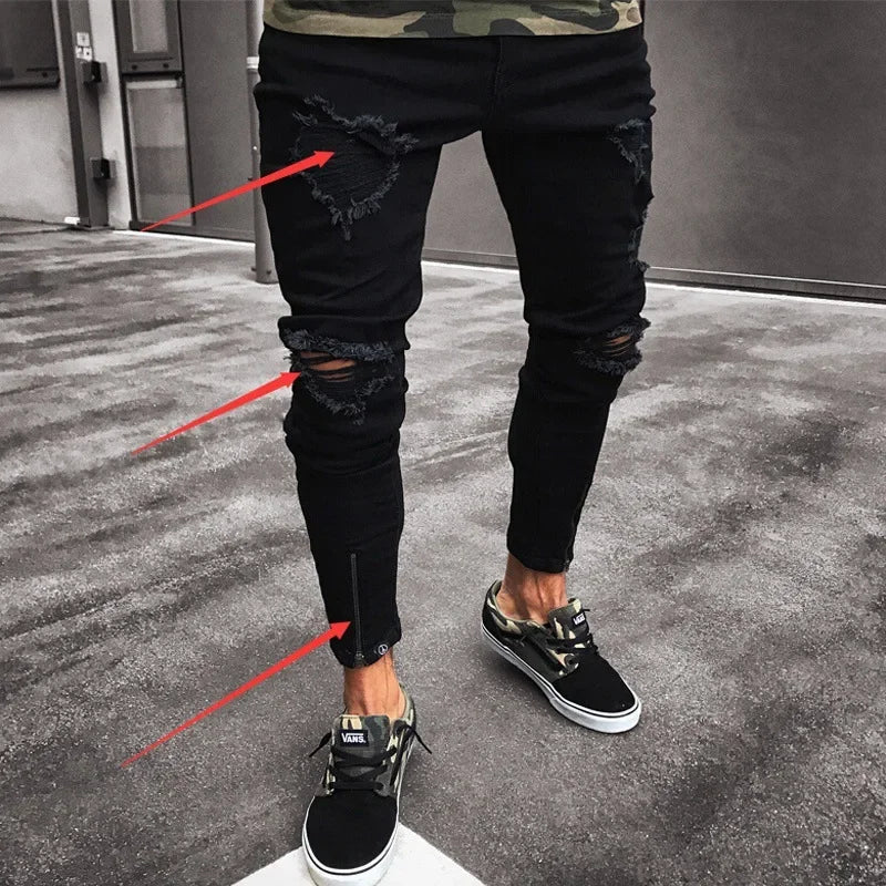 Black Ripped Jeans