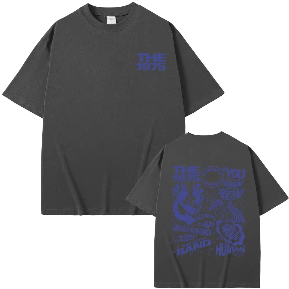 British Indie Alternative Rock Band The 1975 Graphic Tshirts Men Women Cozy Oversized T-shirt Vintage Streetwear Gothic T Shirts