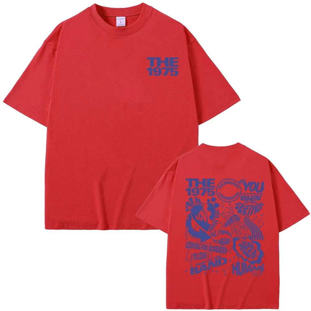 British Indie Alternative Rock Band The 1975 Graphic Tshirts Men Women Cozy Oversized T-shirt Vintage Streetwear Gothic T Shirts