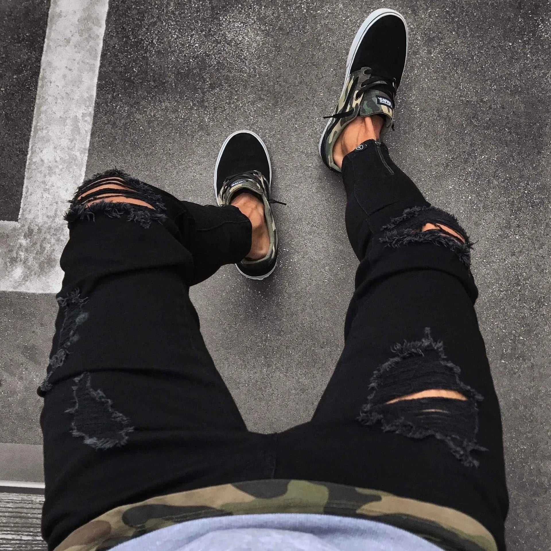 Black Ripped Jeans