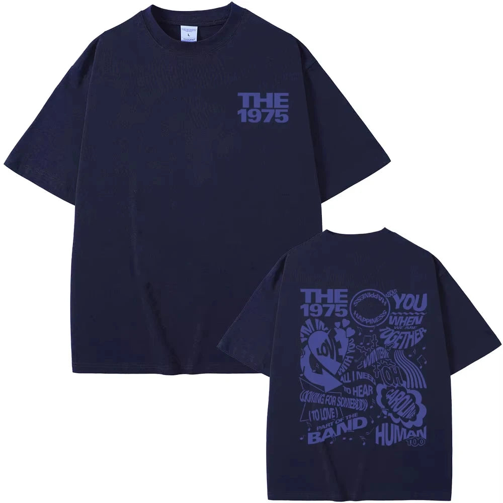 British Indie Alternative Rock Band The 1975 Graphic Tshirts Men Women Cozy Oversized T-shirt Vintage Streetwear Gothic T Shirts