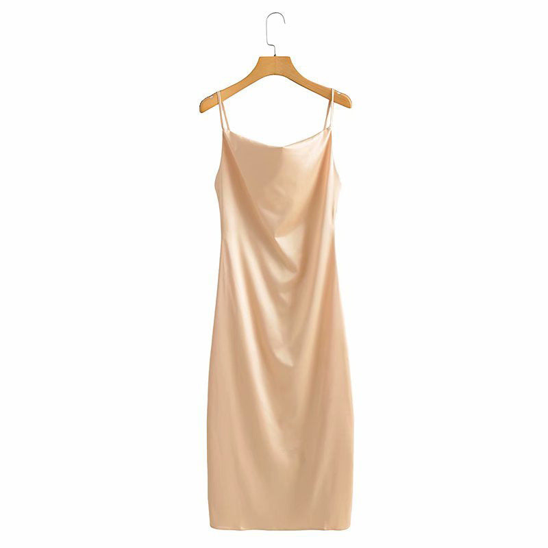 Sexy silk Mid-length Dress