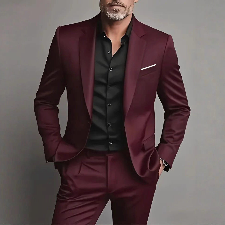 Men's Slim Fit Two-piece Suit