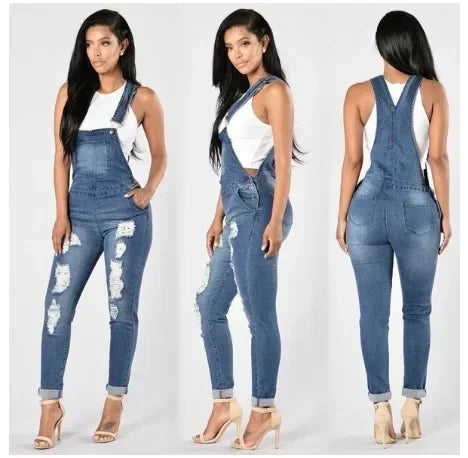 Women's Slim Fit Jean Jumpsuit