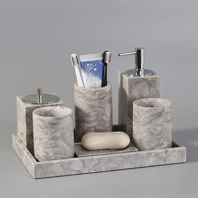 Marble Bathroom Set Furnishing