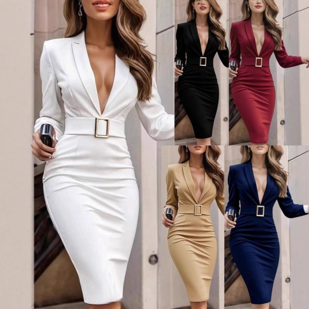 Sexy V-neck Bodycon Dress