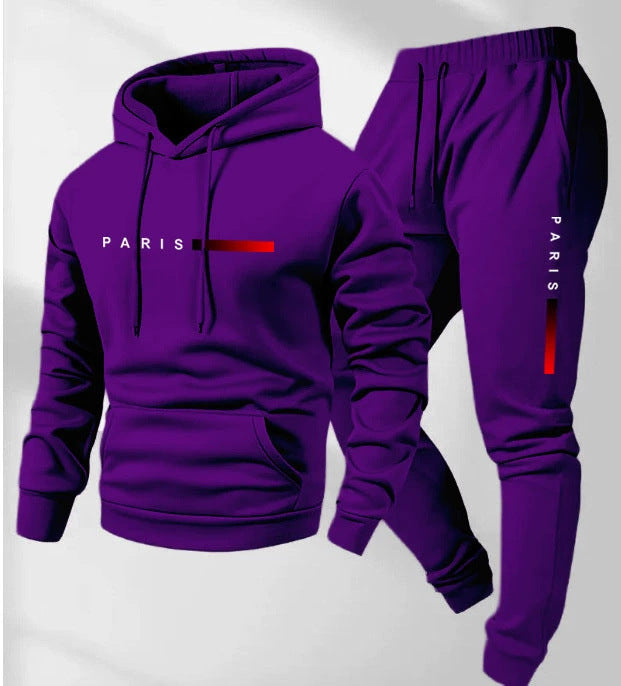 Fashionable sports hoodie set