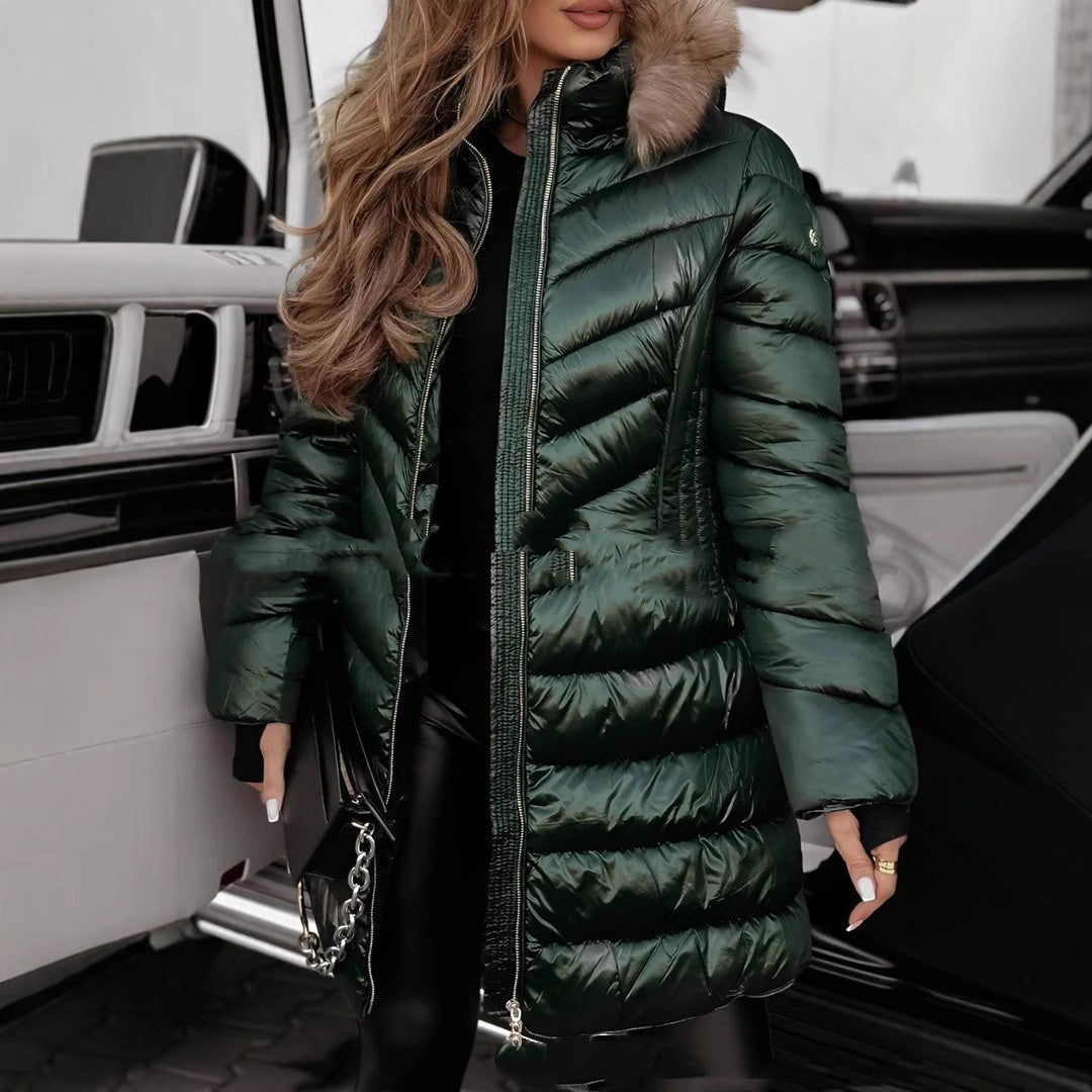 Fashionable Fur Collar Winter Jacket