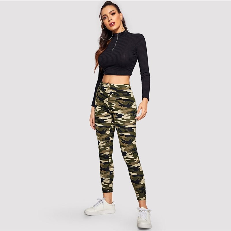 Women's Camo Print Leggings