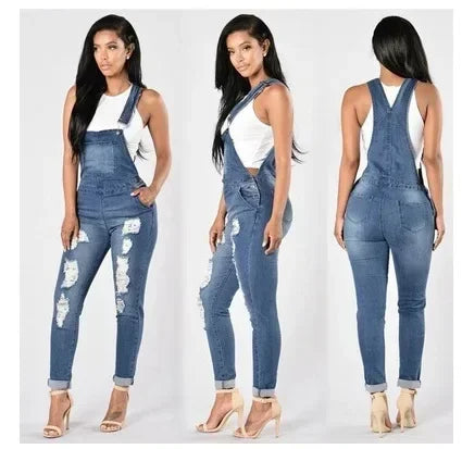 Women's Slim Fit Jean Jumpsuit