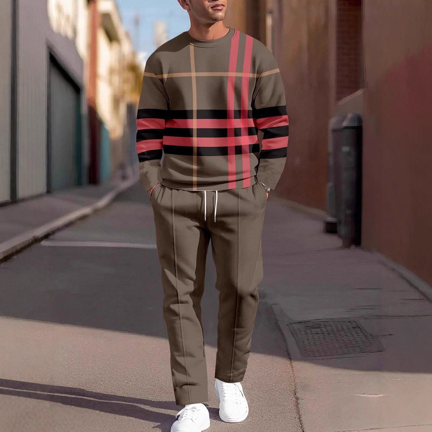 Fashionable sweatpants set