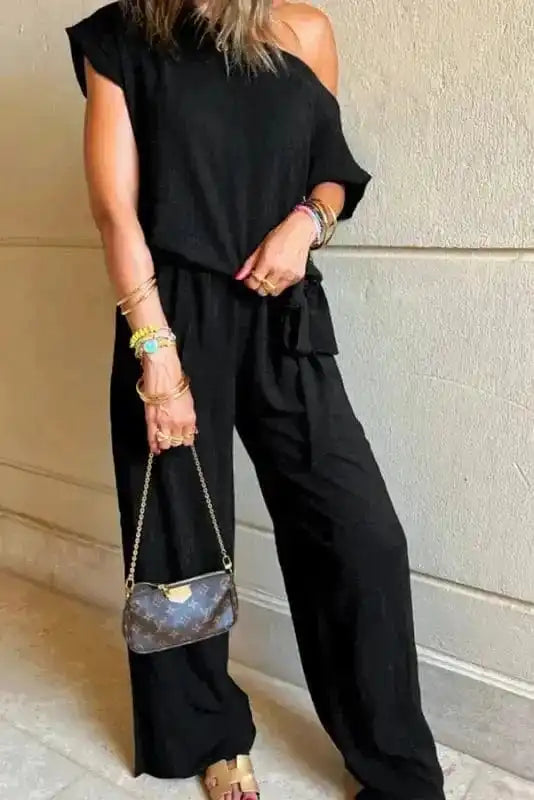 Women's One Shoulder Jumpsuit