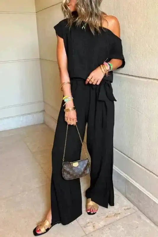 Women's One Shoulder Jumpsuit