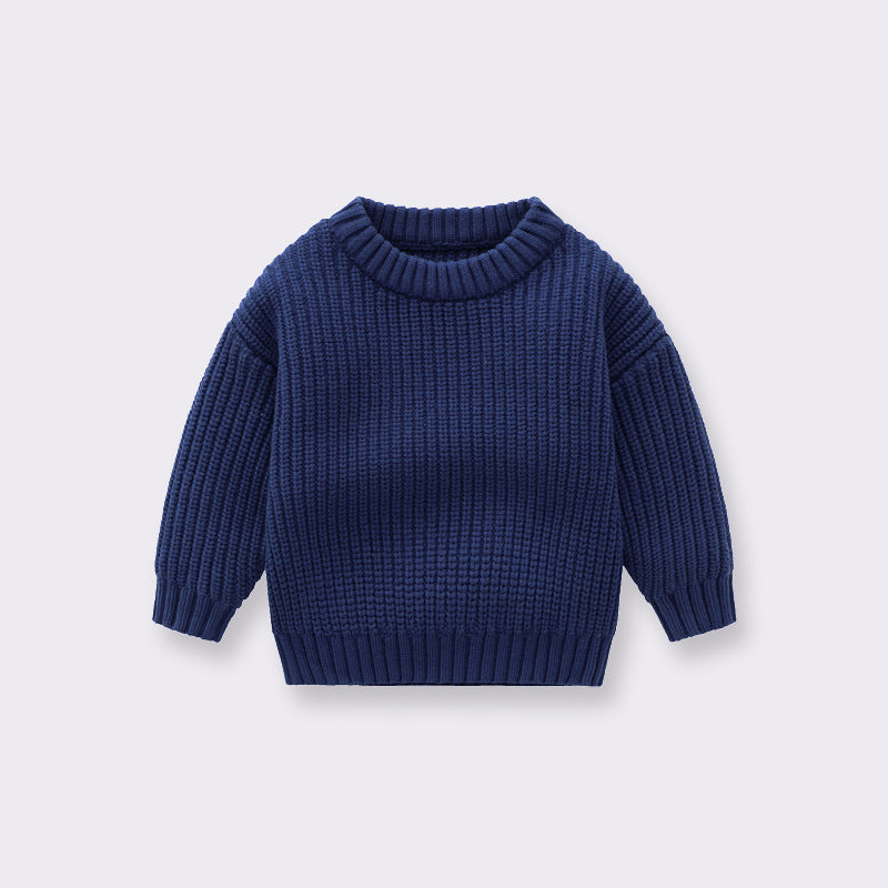 Baby Uni-Sex Handknit Pullover Loose Sweater